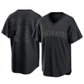 C.Reds #35 Jose Trevino Player Black T-shirt Game Home Edoa Stitched Jerseys