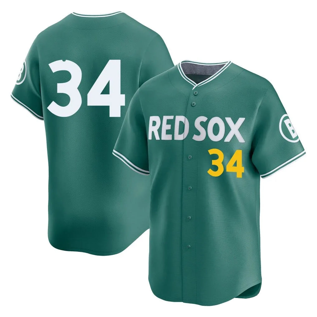 B.Red Sox #34 David Ortiz Player Green City Connect Limited Home Game Edoa Stitched Jerseys
