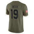 A.Cardinals #19 Carson Beck Player Olive Salute To Service Limited Home Game Edoa Stitched Jerseys