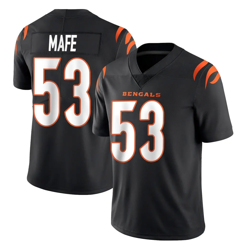 C.Bengals #53 Boye Mafe Player Black Vapor Untouchable Limited Home Game Edoa Stitched Jerseys