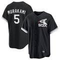 C.White Sox #5 Munetaka Murakami Player Black Spring Training Game Edoa Stitched Jerseys