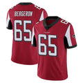 A.Falcons #65 Matthew Bergeron Player Red Color Vapor Untouchable Limited Home Game Edoa Stitched Jerseys