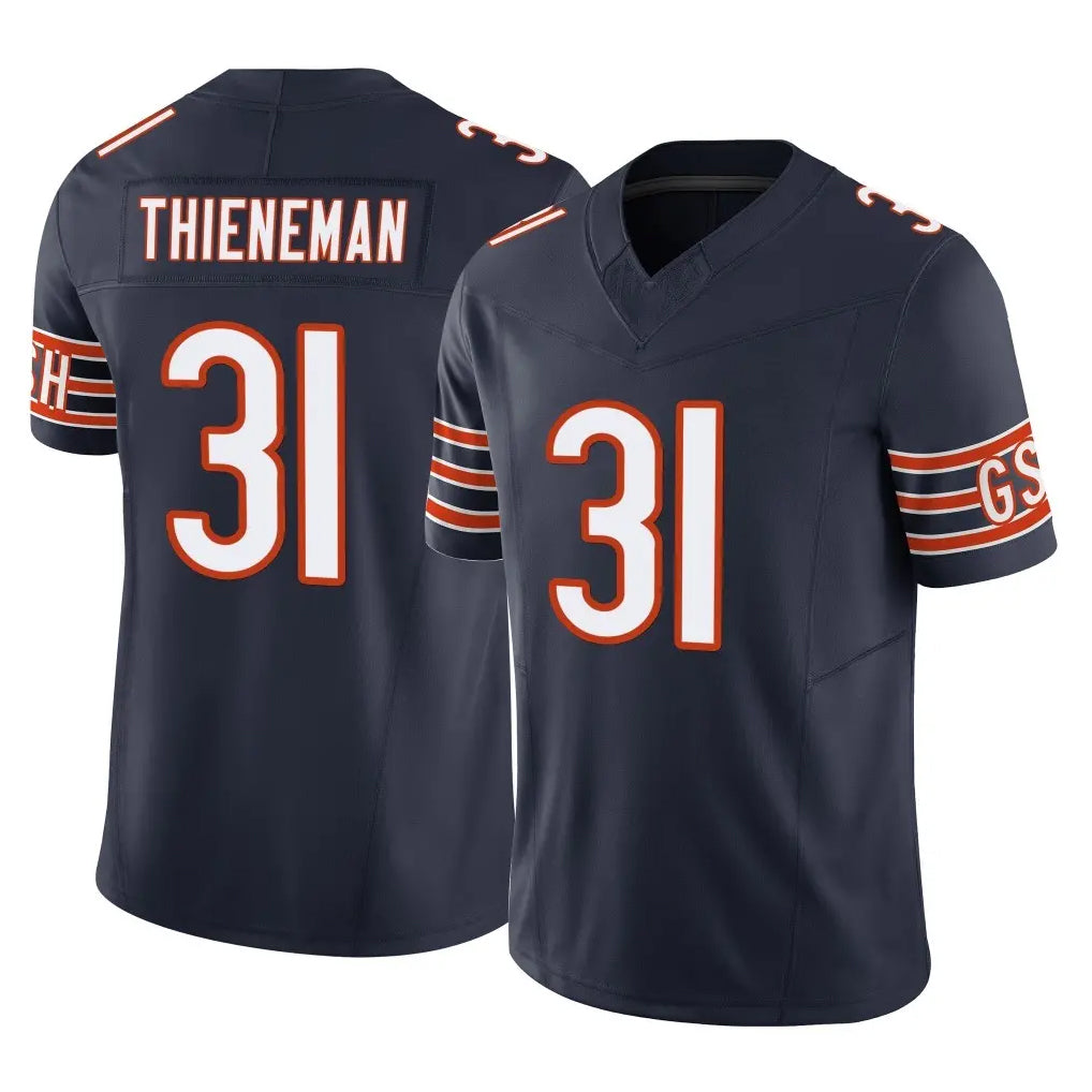 C.Bears #31 Dillon Thieneman Player Navy Vapor F.U.S.E. Limited Home Game Edoa Stitched Jerseys