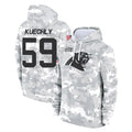 C.Panthers #59 Luke Kuechly Player Arctic Camo Salute to Service Pullover Hoodies Limited Game Edoa Stitched Jerseys