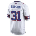 B.Bills #31 Maxwell Hairston Player White Home Game Edoa Stitched Jerseys
