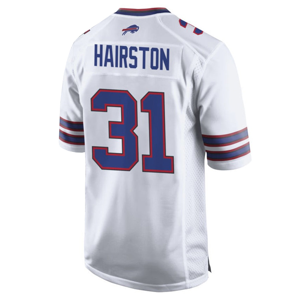 B.Bills #31 Maxwell Hairston Player White Home Game Edoa Stitched Jerseys
