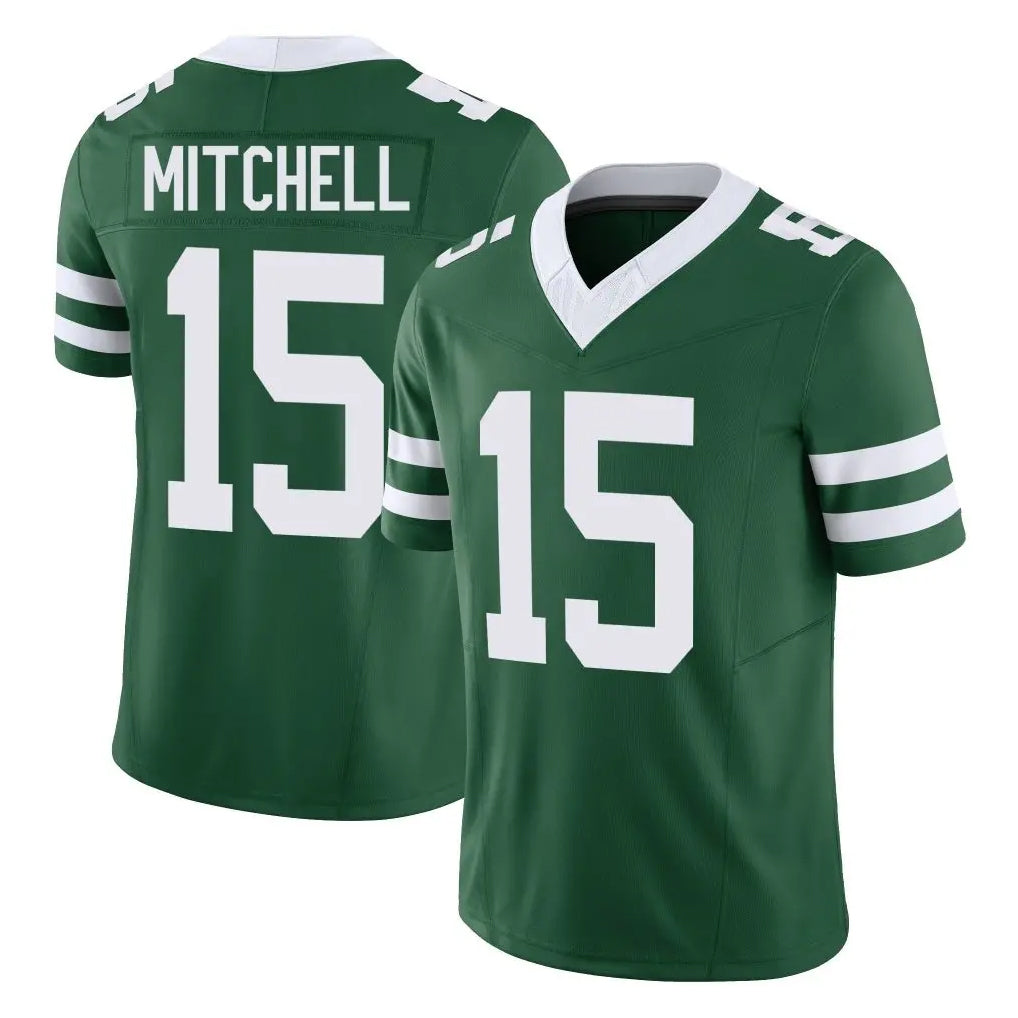 NY.Jets #15 Adonai Mitchell Player Green Legacy Limited Vapor F.U.S.E. Home Game Edoa Stitched Jerseys