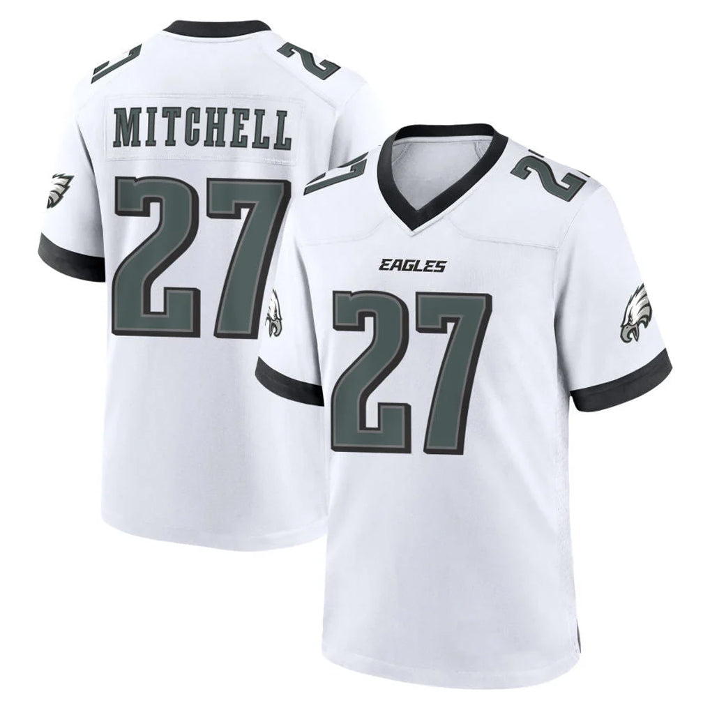 P.Eagles #27 Quinyon Mitchell Player White Game Home Edoa Stitched Jerseys