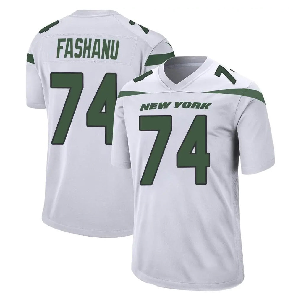 NY.Jets #74 Olu Fashanu Player White Spotlight Home Game Edoa Stitched Jerseys