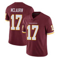 W.Commanders #17 Terry Mclaurin Player Burgundy Limited Team Color Vapor Untouchable Home Game Edoa Stitched Jerseys
