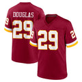 W.Commanders #29 Rasul Douglas Player Burgundy Game Home Edoa Stitched Jerseys
