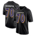 B.Ravens #70 Roger Rosengarten Player Black Carbon Fashion Home Game Edoa Stitched Jerseys