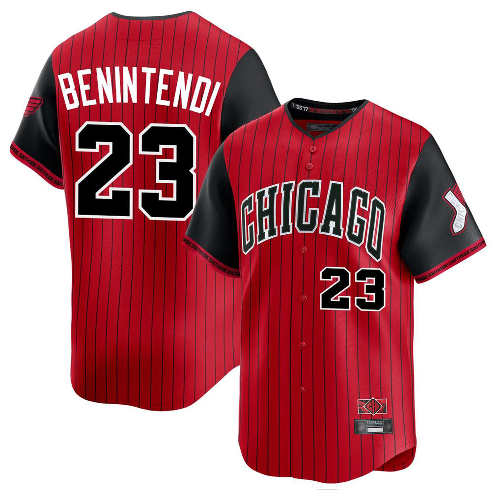 C.White Sox #23 Andrew Benintendi Player Red City Connect Limited Home Edoa Stitched Jerseys