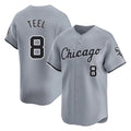 C.White Sox #8 Kyle Teel Player Gray Road Limited Home Edoa Stitched Jerseys