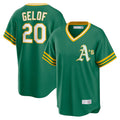 Athletics #20 Zack Gelof Player Kelly Green Cooperstown Collection T-shirt Game Edoa Stitched Jerseys