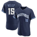 C.Cubs #15 Carson Kelly Player Navy City Connect Limited Elite Home Edoa Stitched Jerseys