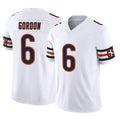 C.Bears #6 Kyler Gordon Player White Vapor F.U.S.E. Limited Home Game Edoa Stitched Jerseys