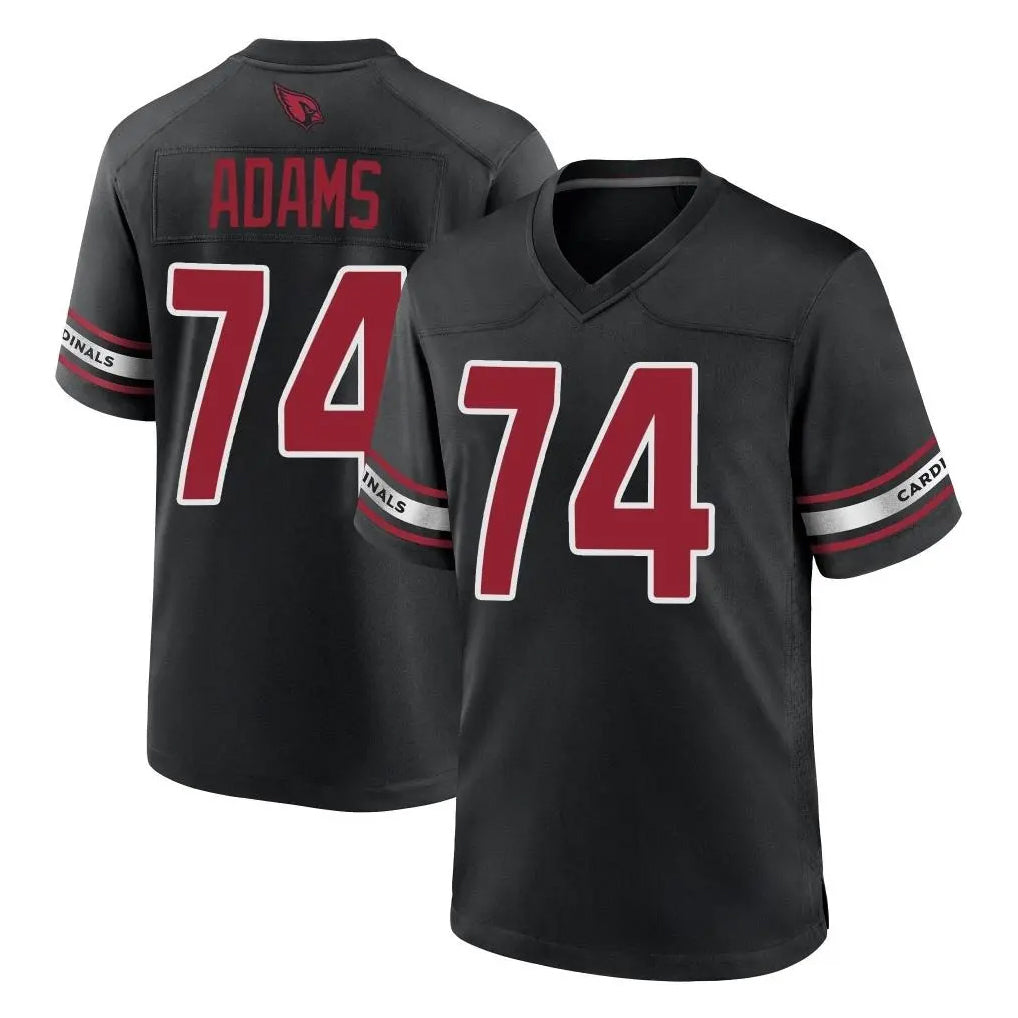 A.Cardinals #74 Isaiah Adams Player Black Alternate Game Edoa Stitched Jerseys