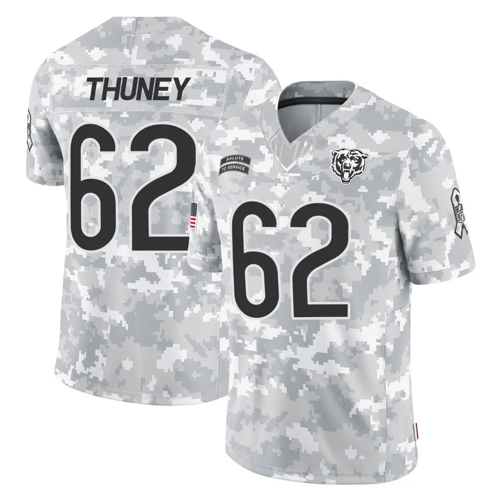 C.Bears #62 Joe Thuney Player Arctic Camo Salute to Service Limited Edoa Stitched Jerseys