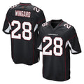 A.Cardinals #28 Andrew Wingard Player Black Home Game Edoa Stitched Jerseys