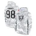 C.Bears #98 Montez Sweat Player Arctic Camo Salute to Service Pullover Hoodies Limited Edoa Stitched Jerseys