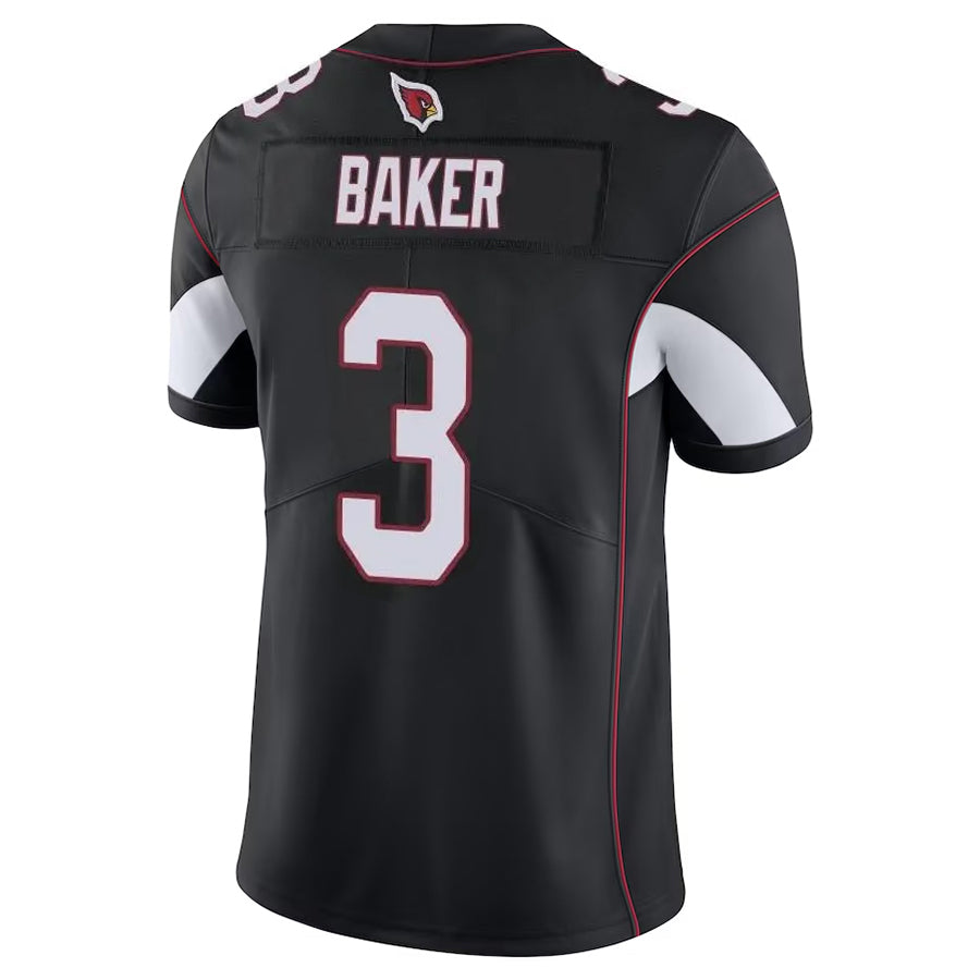 A.Cardinals #3 Budda Baker Player Black Vapor Limited Home Game Edoa Stitched Jerseys