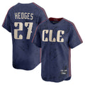 C.Guardians #27 Austin Hedges Player Navy City Connect Limited Home Edoa Stitched Jerseys