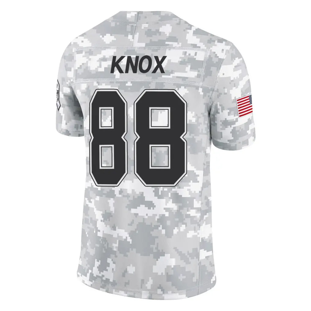 B.Bills #88 Dawson Knox Player Arctic Camo Salute to Service Limited Edoa Stitched Jerseys