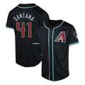 A.Diamondbacks #41 Carlos Santana Player Black Limited Home Game Edoa Stitched Jerseys