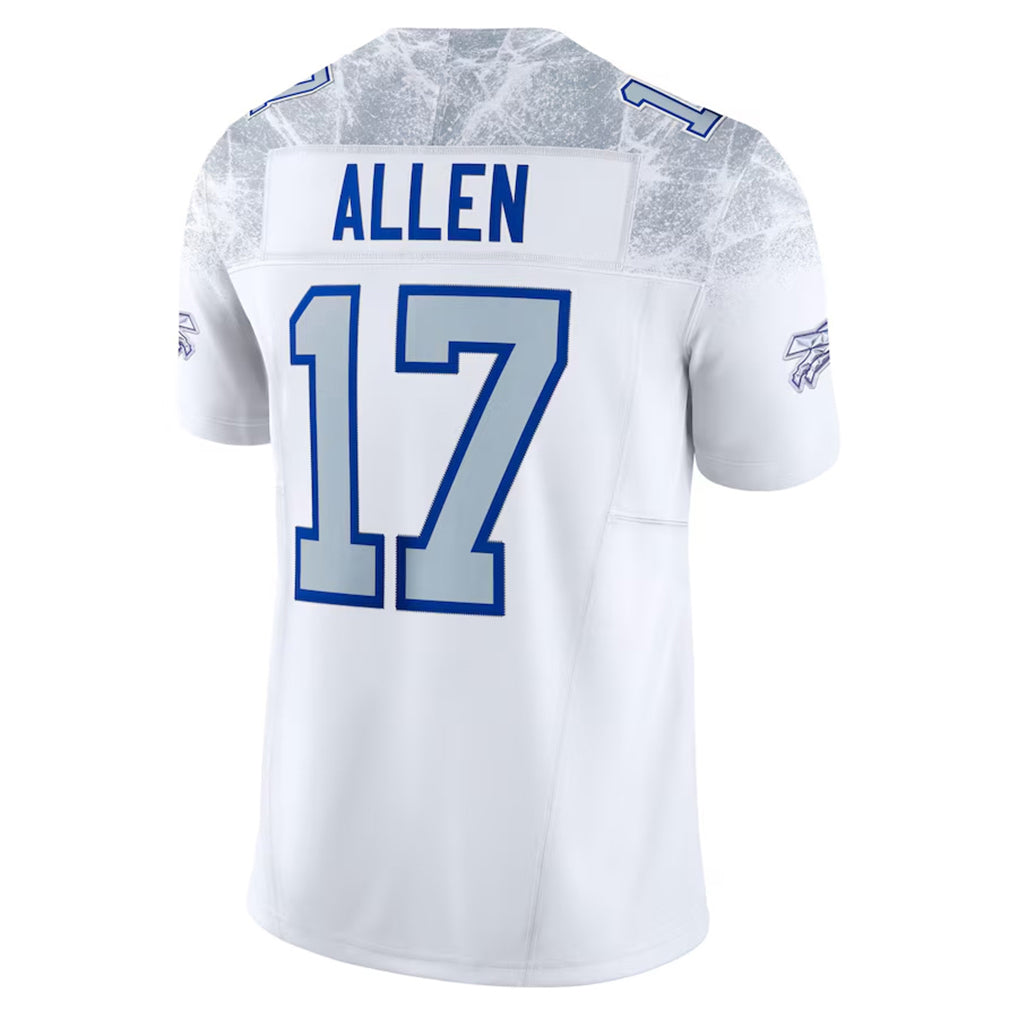 B.Bills #17 Josh Allen Player White Rivalries Collection Vapor Limited Edoa Stitched Jerseys