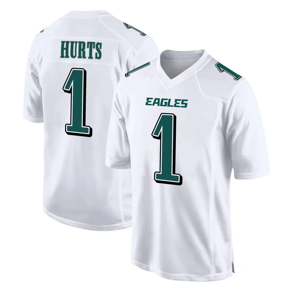 P.Eagles #1 Jalen Hurts Player White Tundra Fashion Home Game Edoa Stitched Jerseys