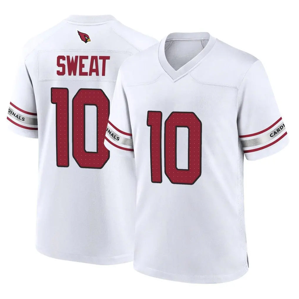 A.Cardinals #10 Josh Sweat Player White Home Game Edoa Stitched Jerseys