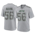 NY.Jets #56 Demario Davis Player Gray Limited Atmosphere Fashion Home Game Edoa Stitched Jerseys