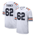 C.Bears #62 Joe Thuney Player White Classic Home Game Edoa Stitched Jerseys