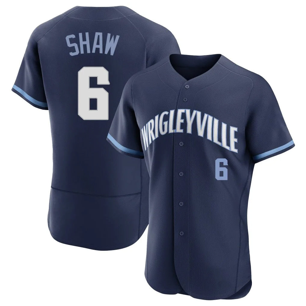 C.Cubs #6 Matt Shaw Player Navy City Connect Limited Elite Home Edoa Stitched Jerseys