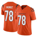 C.Bengals #78 Anthony Munoz Player Orange Vapor F.U.S.E. Limited Home Game Edoa Stitched Jerseys