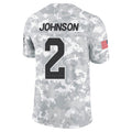 A.Cardinals #2 Will Johnson Player Camo Salute to Service Limited Home Edoa Stitched Jerseys