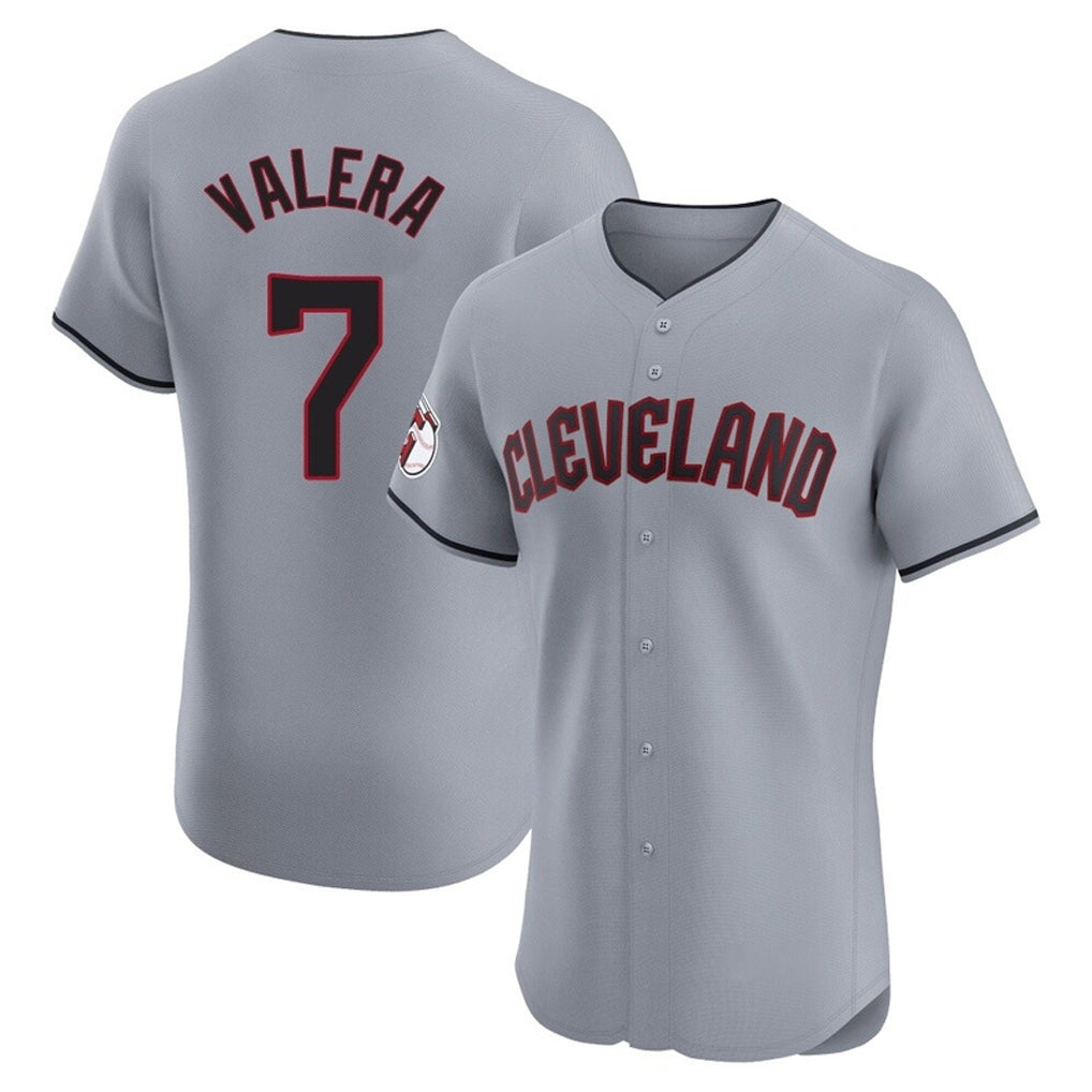C.Guardians #7 George Valera Player Gray Road Limited Elite Home Edoa Stitched Jerseys