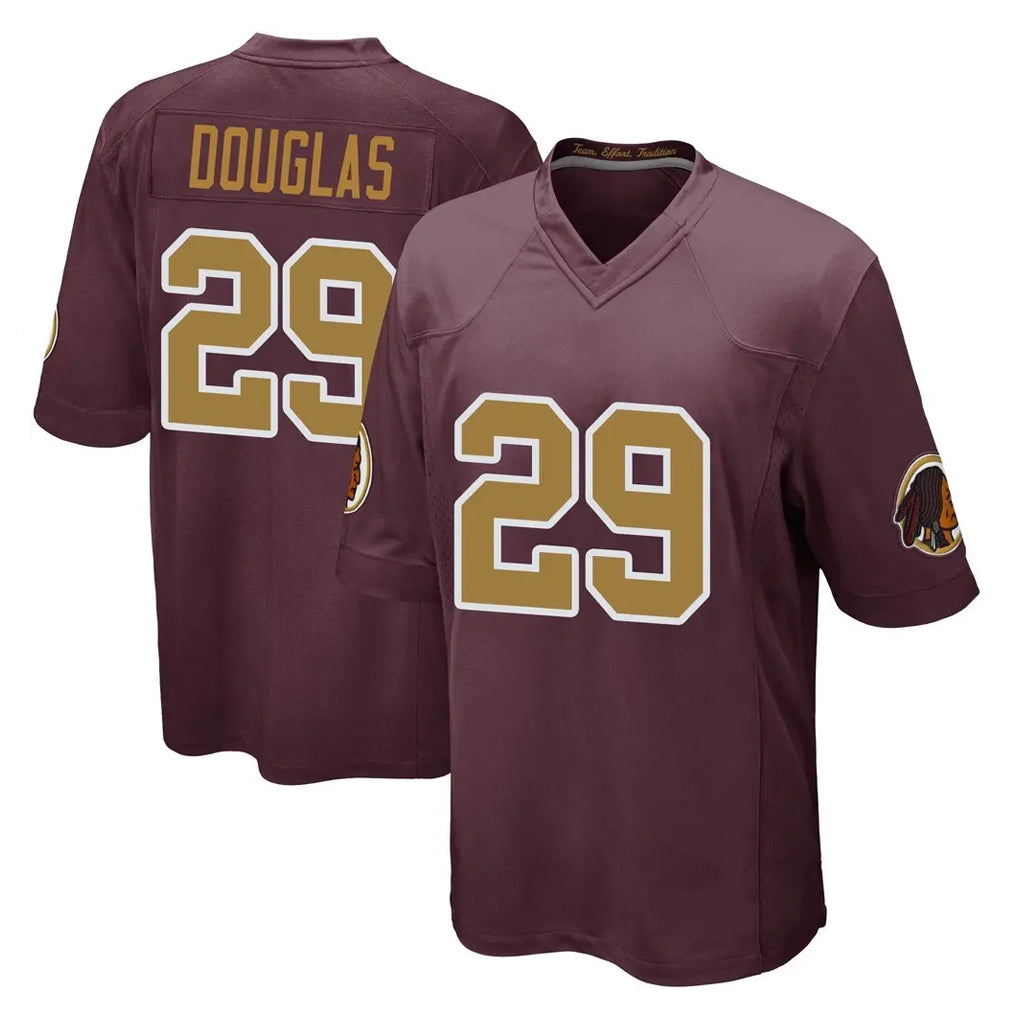 W.Commanders #29 Rasul Douglas Player Burgundy Alternate Home Game Edoa Stitched Jerseys