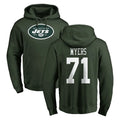 NY.Jets #71 Josh Myers Player Green LOGO Pullover Hoodies Limited Game Edoa Stitched Jerseys