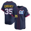B.Red Sox #35 Garrett Crochet Player Navy American League All-Star Edition Game Edoa Stitched Jerseys