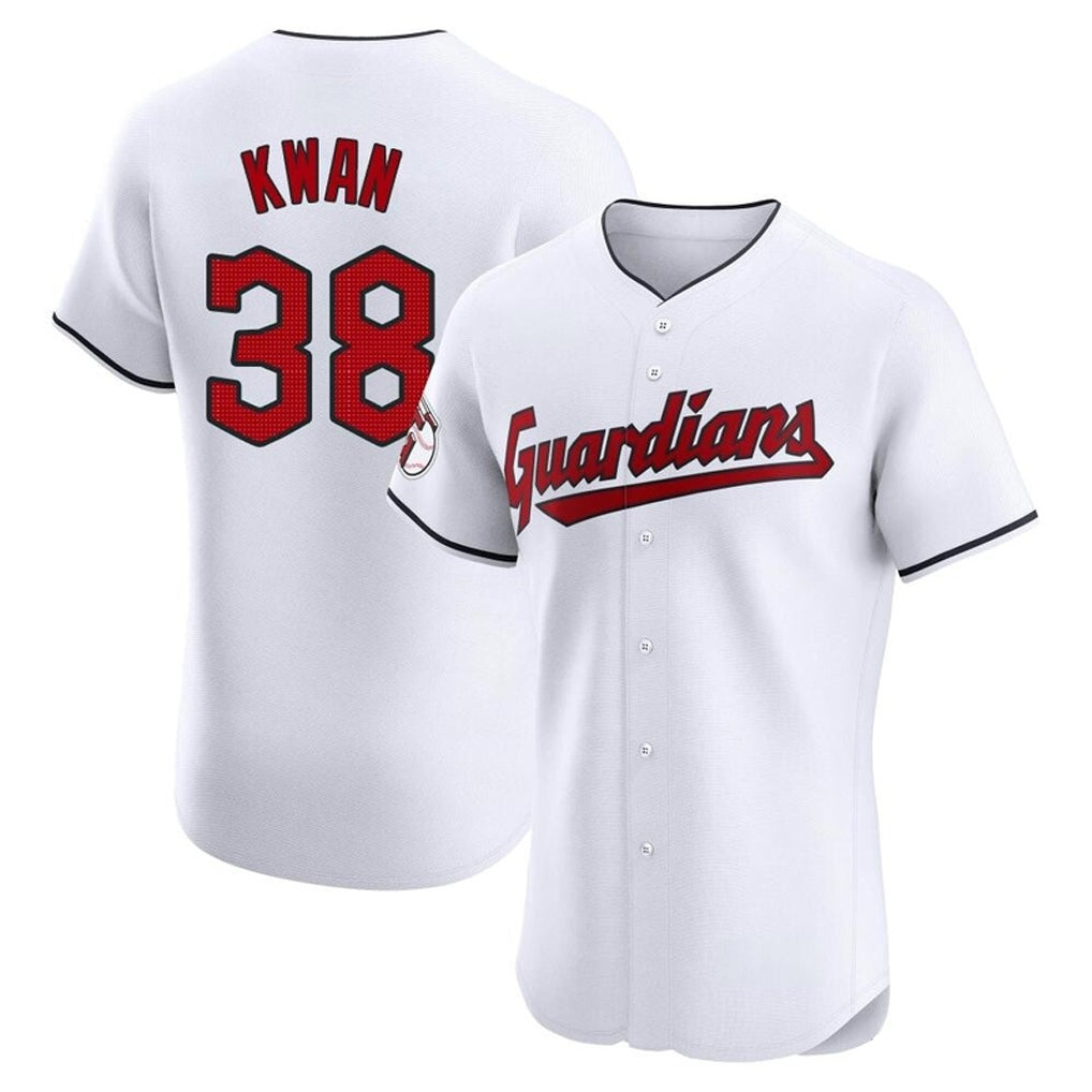 C.Guardians #38 Steven Kwan Player White Limited Elite Home Edoa Stitched Jerseys