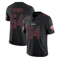 SF.49ers #54 Fred Warner Player Black Impact Limited Home Game Edoa Stitched Jerseys