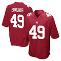 NY.Giants #49 Tremaine Edmunds Player Red Home Game Edoa Stitched Jerseys