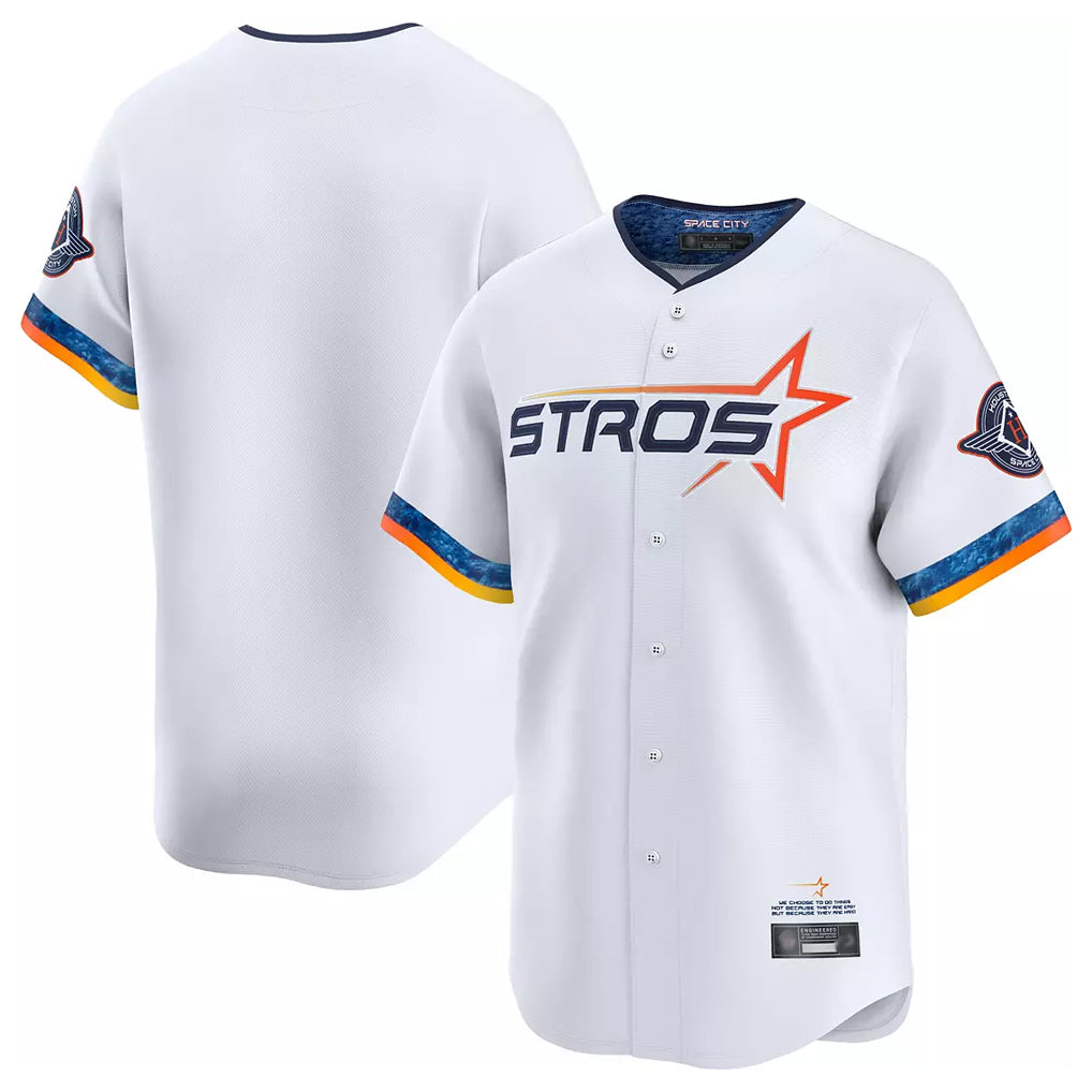 H.Astros ## Astros Blank Player White City Connect Limited Home Edoa Stitched Jerseys