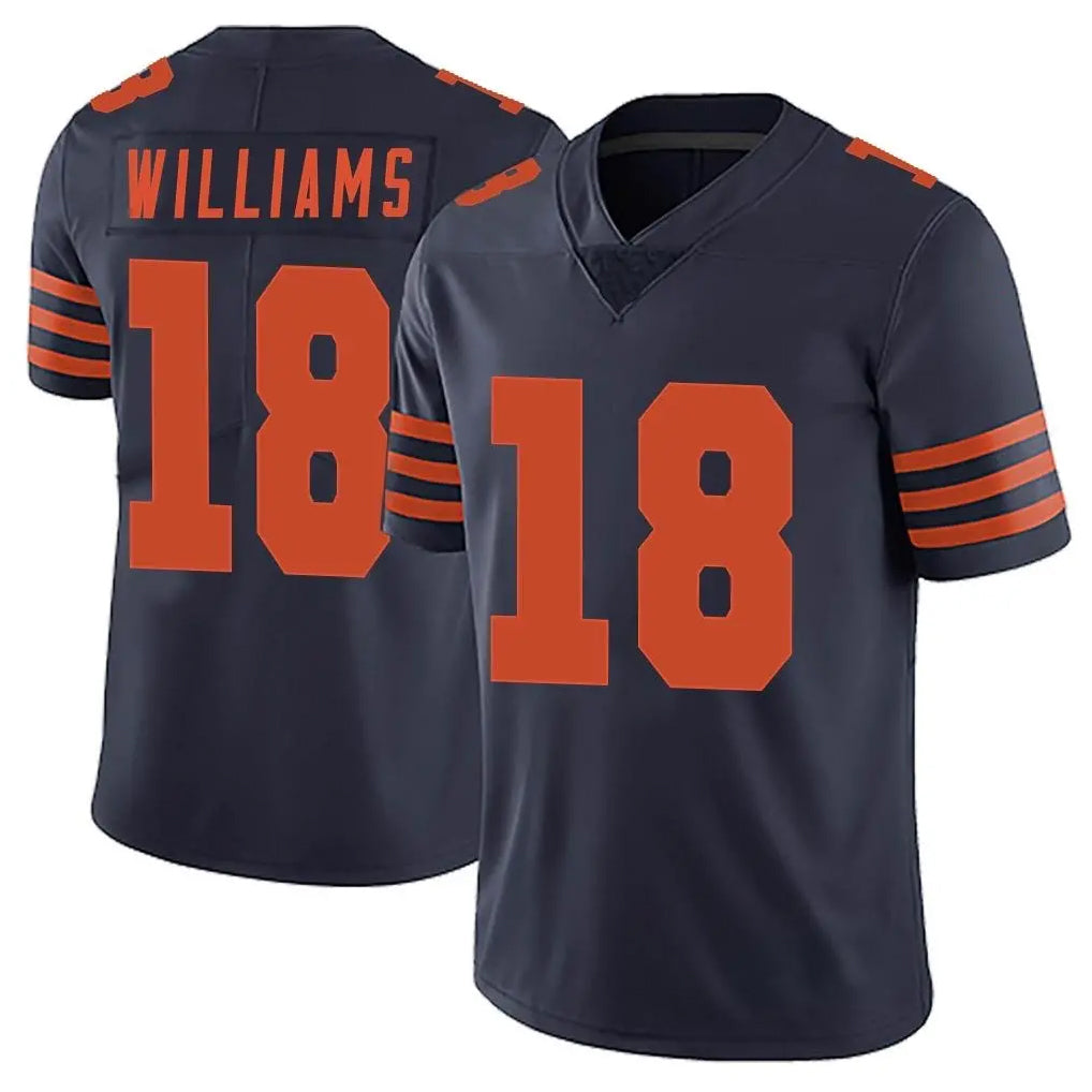 C.Bears #18 Caleb Williams Player Navy Blue Alternate Vapor Untouchable Limited Edoa Stitched Jerseys
