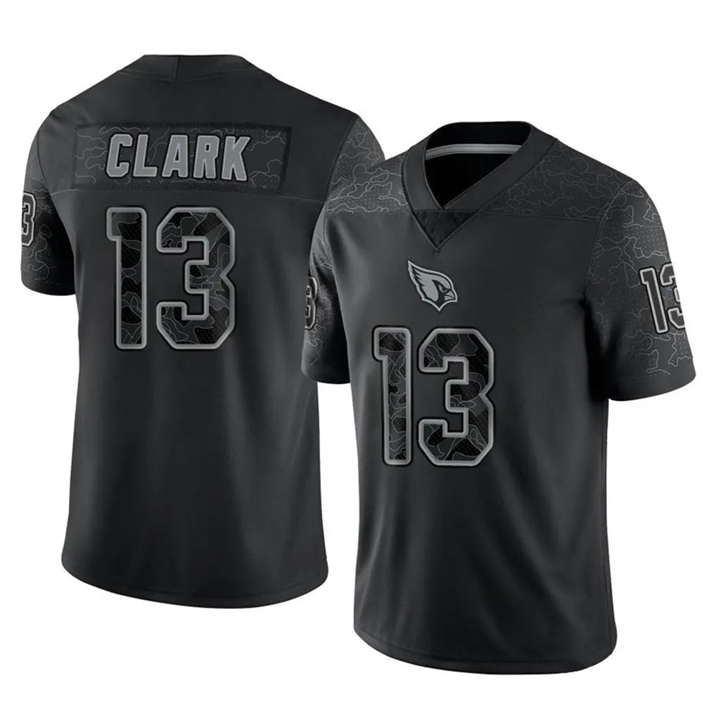 A.Cardinals #13 Kei'Trel Clark Player Black RFLCTV Limited Home Game Edoa Stitched Jerseys