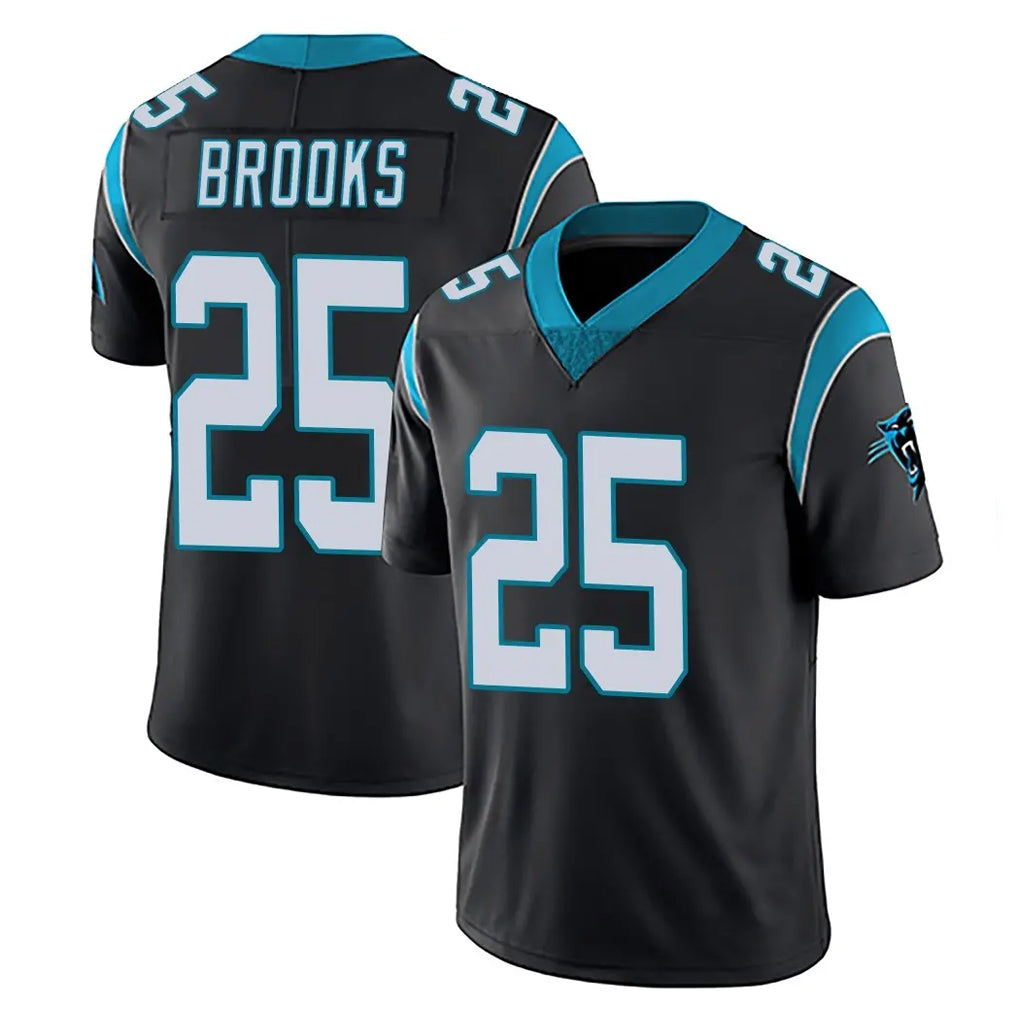 C.Panthers #25 Jonathon Brooks Player Black Vapor Untouchable Limited Game Edoa Stitched Jerseys