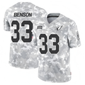 A.Cardinals #33 Trey Benson Player Camo Salute to Service Limited Edoa Stitched Jerseys