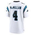 C.Panthers #4 Tetairoa McMillan Player White Home Game Edoa Stitched Jerseys